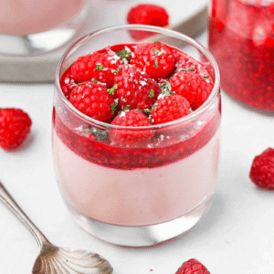 RASPBERRY PANNACOTTA