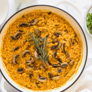MUSHROOM AND PUMPKIN RISOTTO (V)